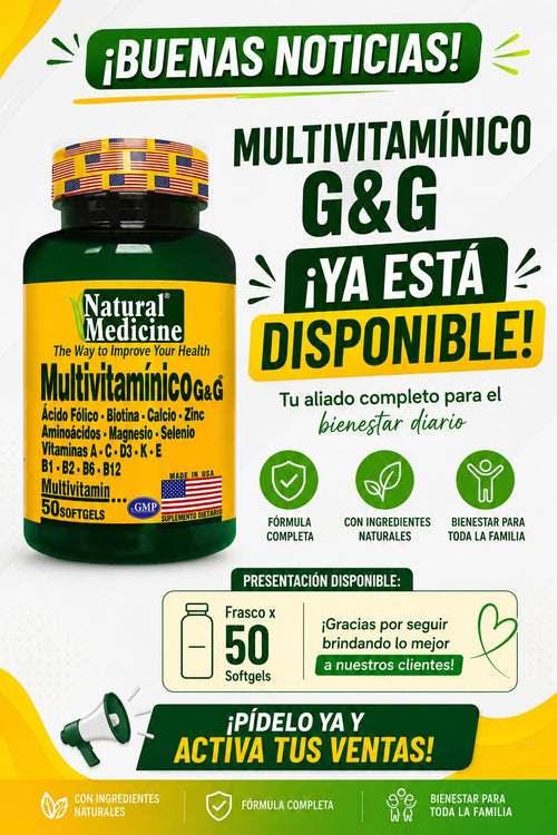 Multivitamínico G&G Natural Medicine 50 softgels